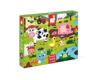 Janod Puzzle sensoryczne 20 elementów Farma - 1008606 - zdjęcie 1